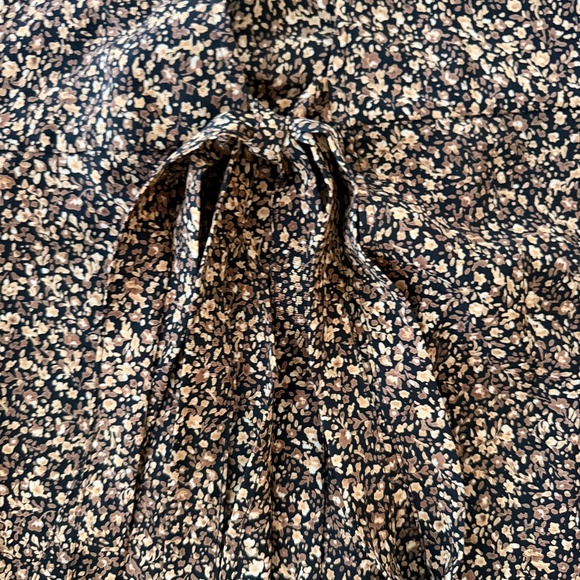 Christy Dawn Women’s Brown Floral Maxi Open Dress Size Small - Picture 5 of 12